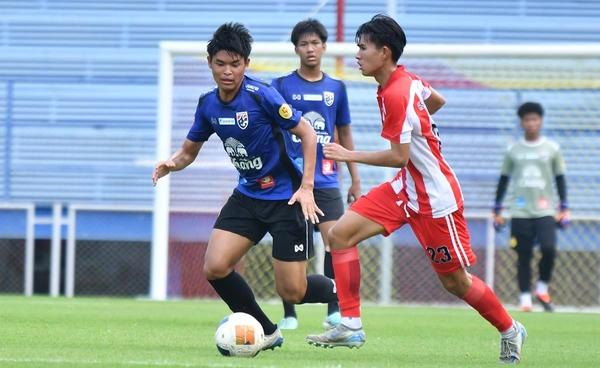 ทีมชาติไทย U17 อุ่นเครื่องทดสอบทีมกับ อัสสัมชัญ ศรีราชา U18