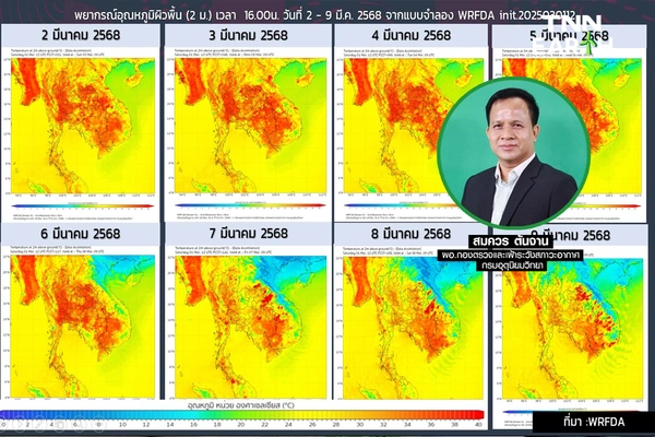 ต้นมี.ค. ร้อนทะลุ 40 องศาฯ ก่อนเจอพายุฤดูร้อน 6-8 มี.ค.