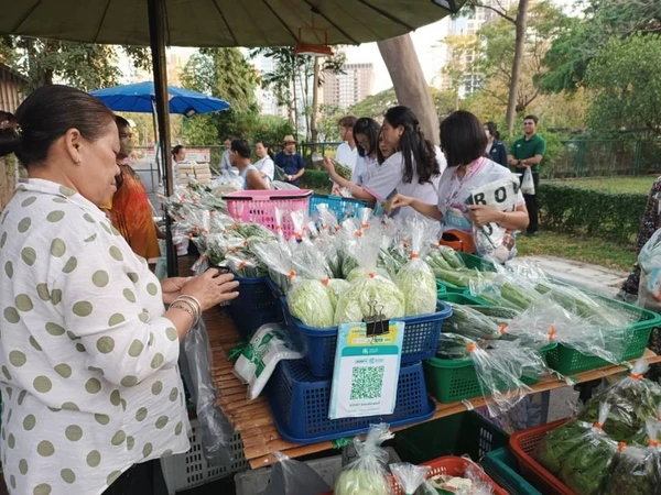 ชวนอุดหนุนข้าวนาแปลงนี้ไม่เผาและสินค้าเกษตร Bangkok G ที่สวนลุมฯ ทุกวันอาทิตย์