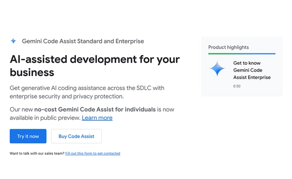 Google เปิดตัว Gemini Code Assist ดึงดูดนักพัฒนาหน้าใหม่