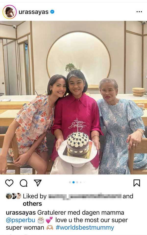 ญาญ่า อุรัสยา อวยพรวันเกิด แม่ปลา ยกให้เป็น ซุปเปอร์ๆวูแมน!