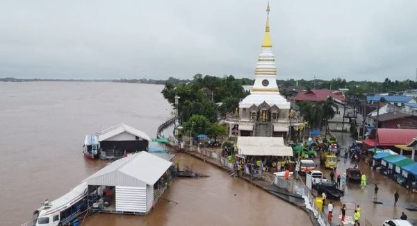 น้ำโขงหนองคายทะลักท่วมหลายจุด