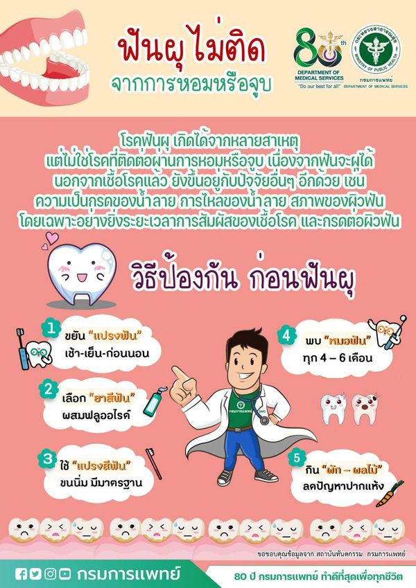 โรคฟันผุ เกิดจากหลายสาเหตุใม่ใช่จากการ ‘หอม-จูบ ’