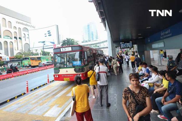 Bus Lane ราชประสงค์ แก้ปัญหารถจอดแช่หน้าป้ายรถเมล์