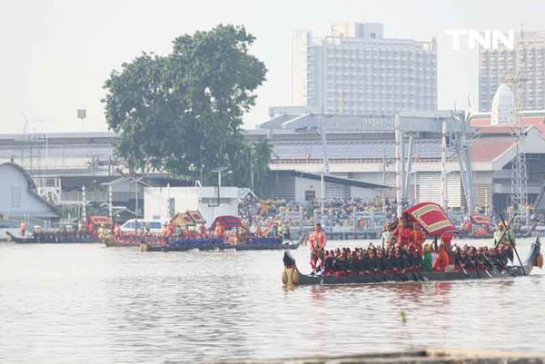 ซ้อมใหญ่เสมือนจริงครั้งแรก ขบวนพยุหยาตราทางชลมารค ในพระราชพิธีเสด็จพระราชดำเนินถวายผ้าพระกฐิน ณ วัดอรุณราชวรารามราชวรวิหาร 