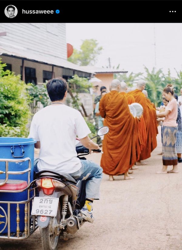 เด็กวัดคนนี้หน้าคุ้นๆ เข้ม หัสวีร์ ขอเดินบิณฑบาตพร้อม  หลวงพี่ยูโร (มีคลิป)