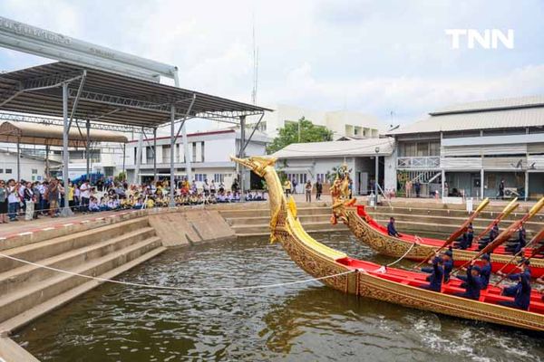 ฝึกซ้อมฝีพายเรือพระราชพิธี เตรียมพร้อมจัดขบวนพยุหยาตราทางชลมารค