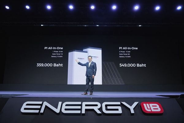 EnergyLIB เปิดตัวโซลาร์เซลล์ All in One ลดค่าไฟ 70% ใช้ไฟได้ 24 ชั่วโมง 