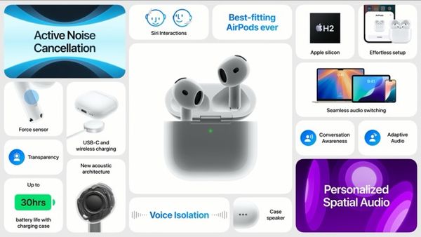 Apple เปิดตัว AirPods4 สวมใส่สบายมากขึ้น เสียงดีขึ้น อัปเกรดชิปเป็น H2 มี 2 รุ่นย่อย