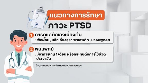 รู้จักโรคเครียดจากเหตุสะเทือนขวัญ หรือ ภาวะ PTSD