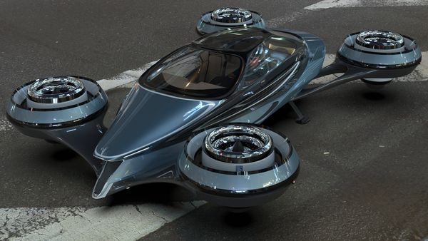 Lazzarini AirCar แนวคิดยานยนต์ 4 ไอพ่นแห่งอนาคต บินไกล 700 กม.