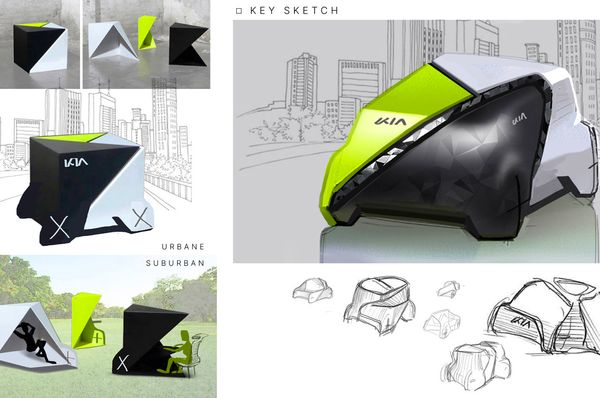 KIA Pod ยานพาหนะแห่งอนาคต เดินทางอัตโนมัติ ทำงานไปด้วยได้แบบไร้รอยต่อ