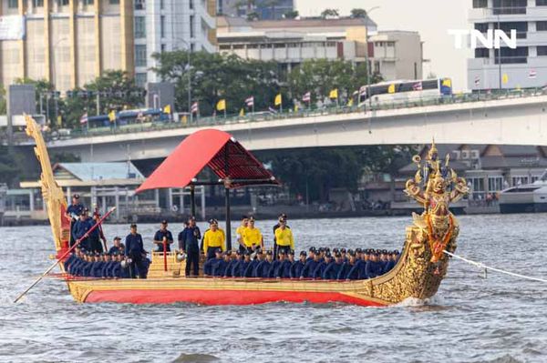 อัญเชิญ “เรือพระที่นั่งนารายณ์ทรงสุบรรณ รัชกาลที่ 9” ลงน้ำเตรียมการจัดขบวนพยุหยาตราทางชลมารค