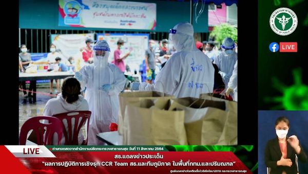 สรุปผล CCR ลุยตรวจโควิดเชิงรุกกทม.-ปริมณฑล 1.4 แสนราย พบติดเชื้อ 11%