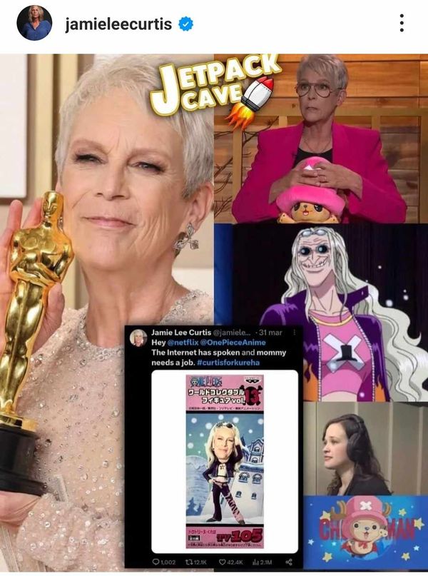   “Jamie Lee Curtis” พร้อมลุยเพื่อคว้าบท ด็อกเตอร์คุเรฮะ   ใน “ONE PIECE”