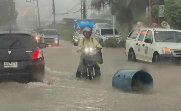 ฝนถล่มพัทลุง 3 ชม.น้ำท่วมหลายจุด 