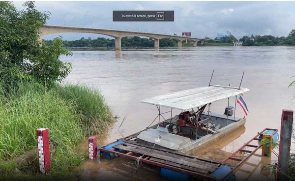 หนองคายน้ำโขงยังเพิ่มสูงต่อเนื่อง ผู้เลี้ยงปลากระชังเฝ้าระวังใกล้ชิด