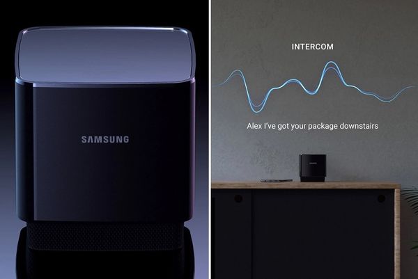 Samsung Smart Prism อุปกรณ์ฉายภาพติดลำโพงสำหรับบ้านอัจฉริยะ