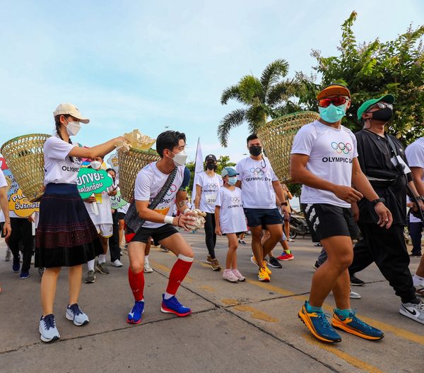 เดิน-วิ่ง OLYMPIC DAY 2022 กีฬาเพื่อคนรักสุขภาพทั้งทางบกและทางน้ำ 