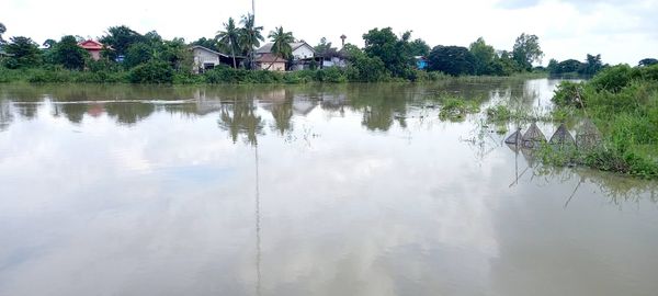 แม่น้ำยม ทะลักท่วมตำบลรังนก 70 หลังคาเรือนจมบาดาล