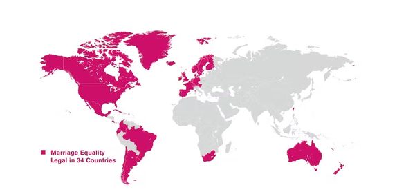 เปิดรายชื่อประเทศทั่วโลก รองรับให้เพศเดียวกันแต่งงานกันได้อย่างถูกต้อง