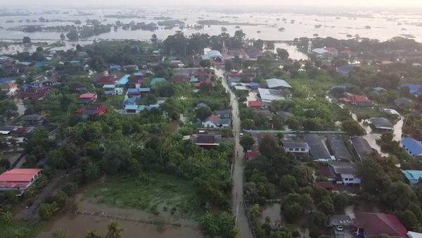 สรุปสถานการณ์ เขื่อนเจ้าพระยา 20 ต.ค. ระบายน้ำลดลง-เหนือเขื่อนยังอ่วม