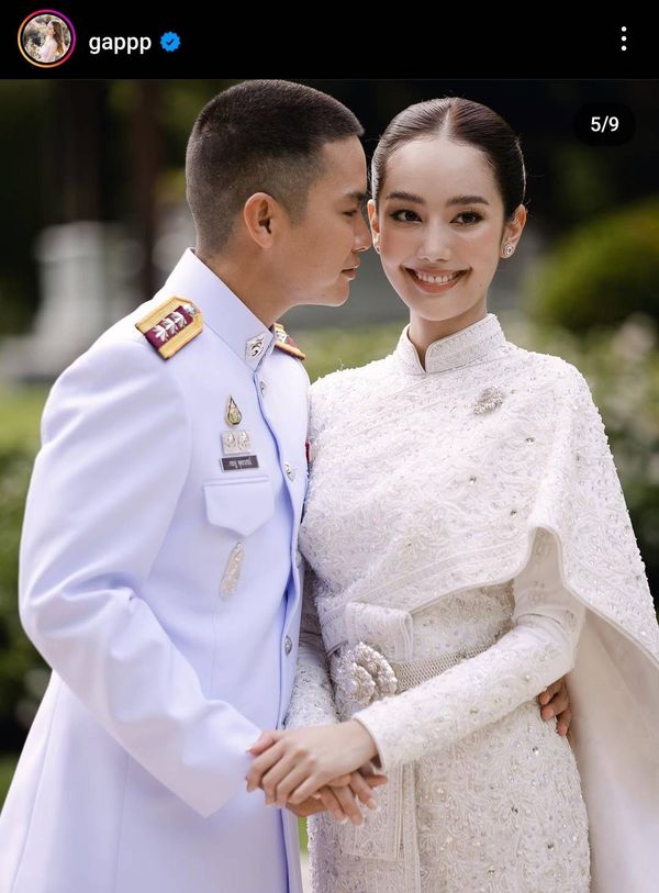 ประมวลภาพงานวิวาห์ แก๊ป ชนกสุดา กับ ผู้กองไอซ์ บรรยากาศสุชื่นมื่น