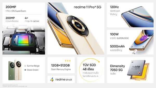 เปิดตัว realme 11 Pro Series 5G สมาร์ตโฟนแฟชั่นสุดไฮเอนด์ กระทบไหล่ใหม่ ดาวิกา