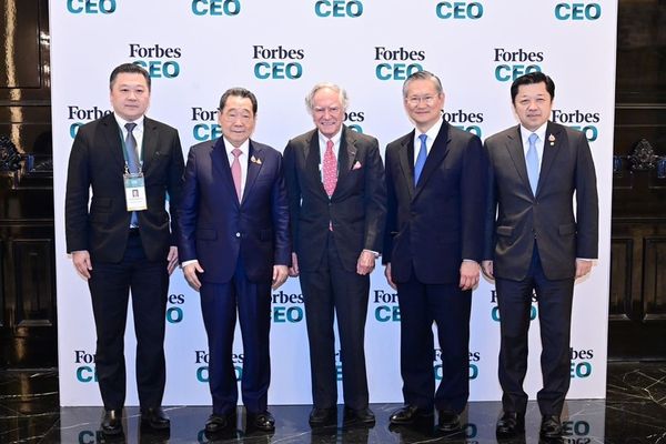 ผู้นำ เครือเจริญโภคภัณฑ์ ‘ธนินท์-สุภกิต-ศุภชัย เจียรวนนท์’ ร่วมงาน Forbes Global CEO Conference 2024