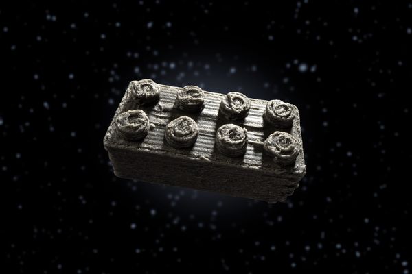 “อิฐอวกาศ” แรงบันดาลใจจาก LEGO ทำจากฝุ่นอุกกาบาตอายุ 4,500 ล้านปี