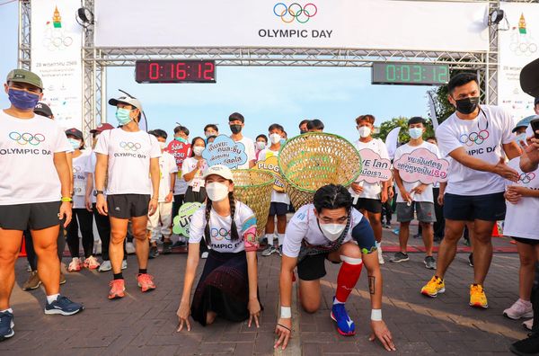 เดิน-วิ่ง OLYMPIC DAY 2022 กีฬาเพื่อคนรักสุขภาพทั้งทางบกและทางน้ำ 