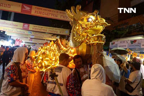 อลังการพิธีเปิดงานเจเยาวราช ผัดหมี่มงคล มังกรทอง ขบวนแห่รถบุปผชาติ 