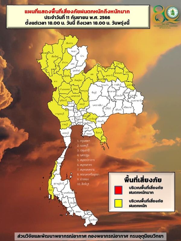 ฝนตกหนัก ตลอดทั้งสัปดาห์ กรมอุตุนิยมวิทยา เตือนล่าสุดเตรียมรับมือ พื้นที่ไหนกระทบบ้าง? 