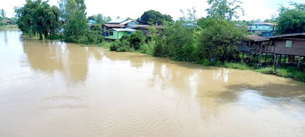 แม่น้ำยม ทะลักท่วมตำบลรังนก 70 หลังคาเรือนจมบาดาล