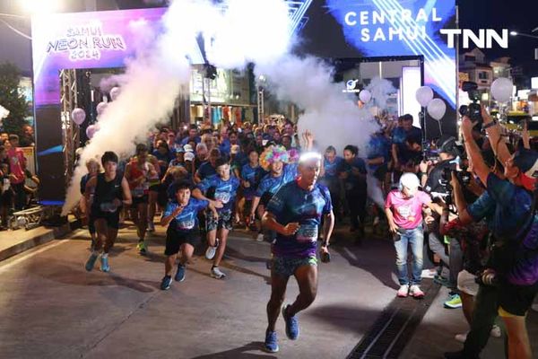 รวมนักวิ่งทั่วโลกกว่า 1,000 คน ร่วมแข่งขัน วิ่งสมุย นีออน 2024