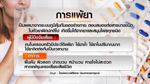 ไขข้อสงสัย แพ้ยา-ผลข้างเคียงจากการใช้ยา ต่างกันอย่างไร หากรุนแรงอันตรายเสี่ยงเสียชีวิต