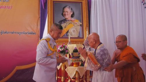 วัดบางคลาน หลวงพ่อเงิน จัดพิธีอุปสมบทหมู่เฉลิมพระเกียรติ  211 รูป