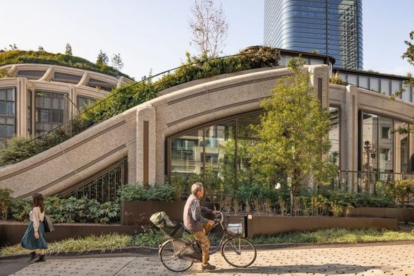 Heatherwick Studio เปลี่ยนย่านเมืองโตเกียวให้กลายเป็นพื้นที่สีเขียว