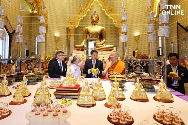 จัดสร้าง พระพุทธรูปทองคำ สมทบทุนสร้างอาคารโรงพยาบาลรามาธิบดีแห่งใหม่