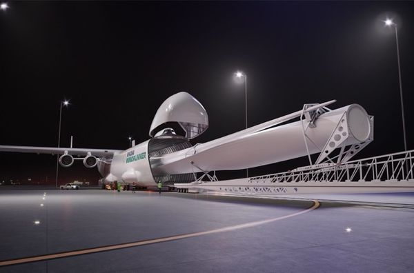 เผยแผนสร้างเครื่องบินยักษ์ WindRunner ขนส่งใบพัดกังหันลมผลิตไฟฟ้า