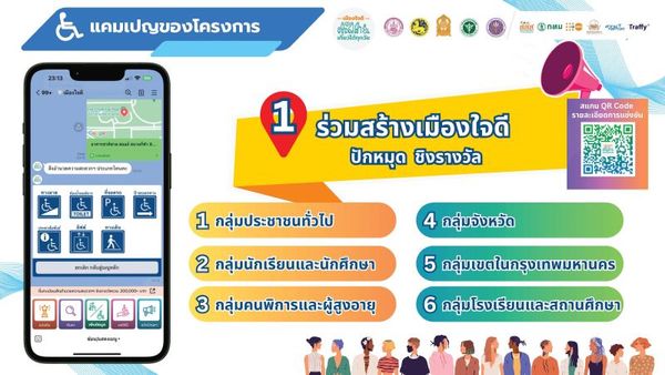 เปิดตัวโครงการเมืองใจดี ปักหมุดเพื่อคนที่คุณรัก: ร่วมสร้างฐานข้อมูลสิ่งอำนวยความสะดวกเพื่อทุกคน