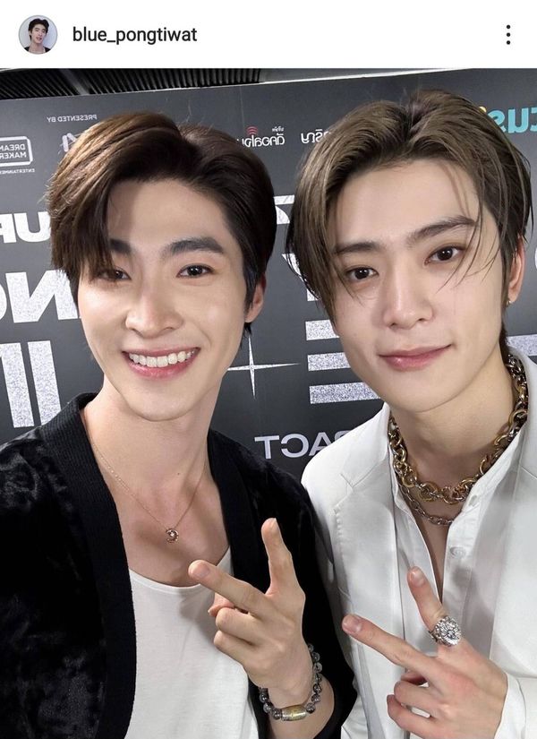 หล่อคูณสอง บลู พงศ์ทิวัตถ์ โพสต์ภาพคู่ แจฮยอน NCT