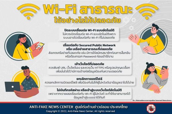 เปิด 5 วิธีใช้ Wi-Fi ฟรี! อย่างปลอดภัย ไม่ถูกล้วงข้อมูล