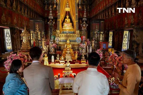 ไหว้พระขอพรในโอกาสขึ้นปีใหม่ สักการะพระพุทธรูป นบพระปฏิมา 9 นครามหามงคล 2568