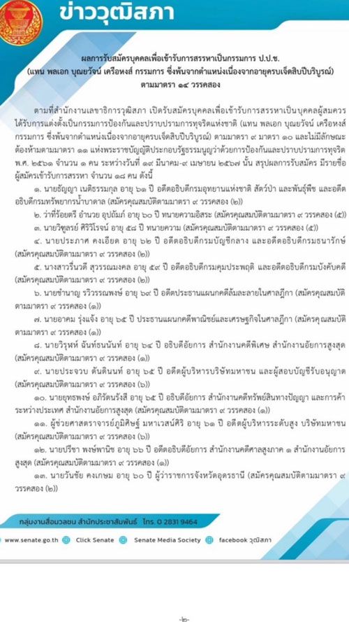 ป.ป.ช.สรรหาใหม่ ท่ามกลางข่าวลือวิ่งเต้น วุฒิสภาอาจไม่ไฟเขียว