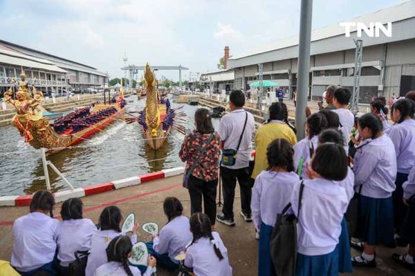 ฝึกซ้อมฝีพายเรือพระราชพิธี เตรียมพร้อมจัดขบวนพยุหยาตราทางชลมารค