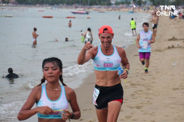 ใส่บิกินีอวดหุ่นสวย นักวิ่งกว่า 4,000 คน ร่วมวิ่งริมหาดพัทยา