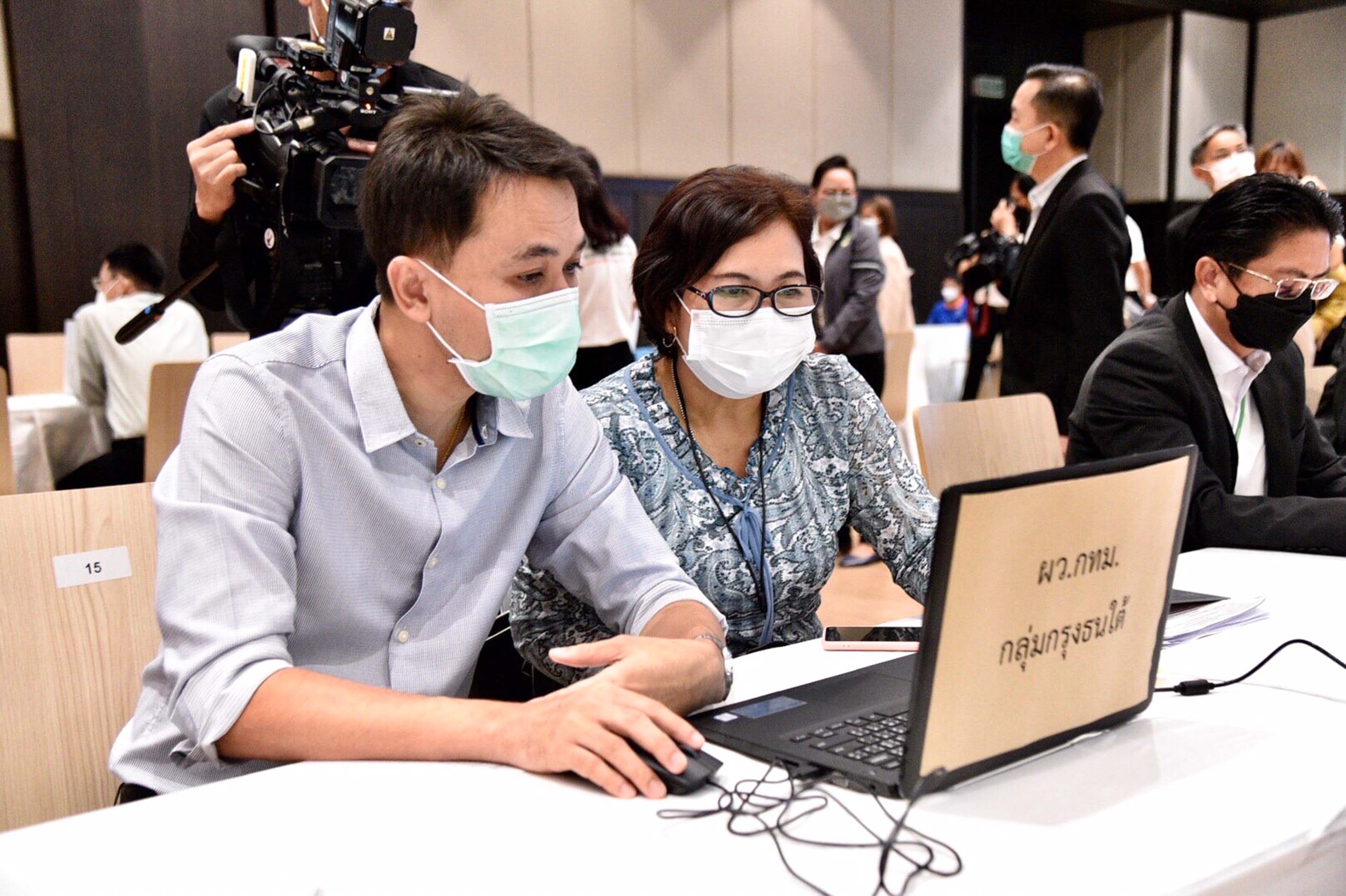 ประมวลภาพ กทม.เตรียมพร้อม ทดสอบระบบประมวลผลคะแนนสำหรับเลือกตั้งผู้ว่าฯ ส.ก.