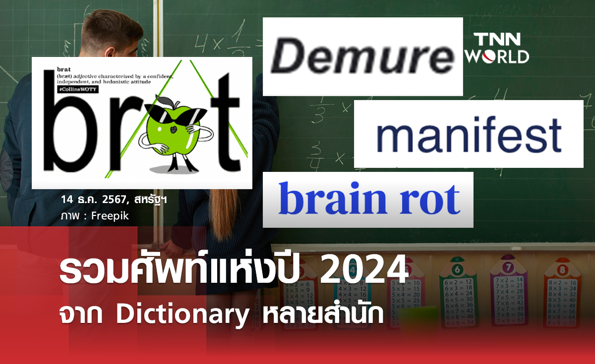 รวมศัพท์แห่งปี 2024 จาก Dictionary หลายสำนัก