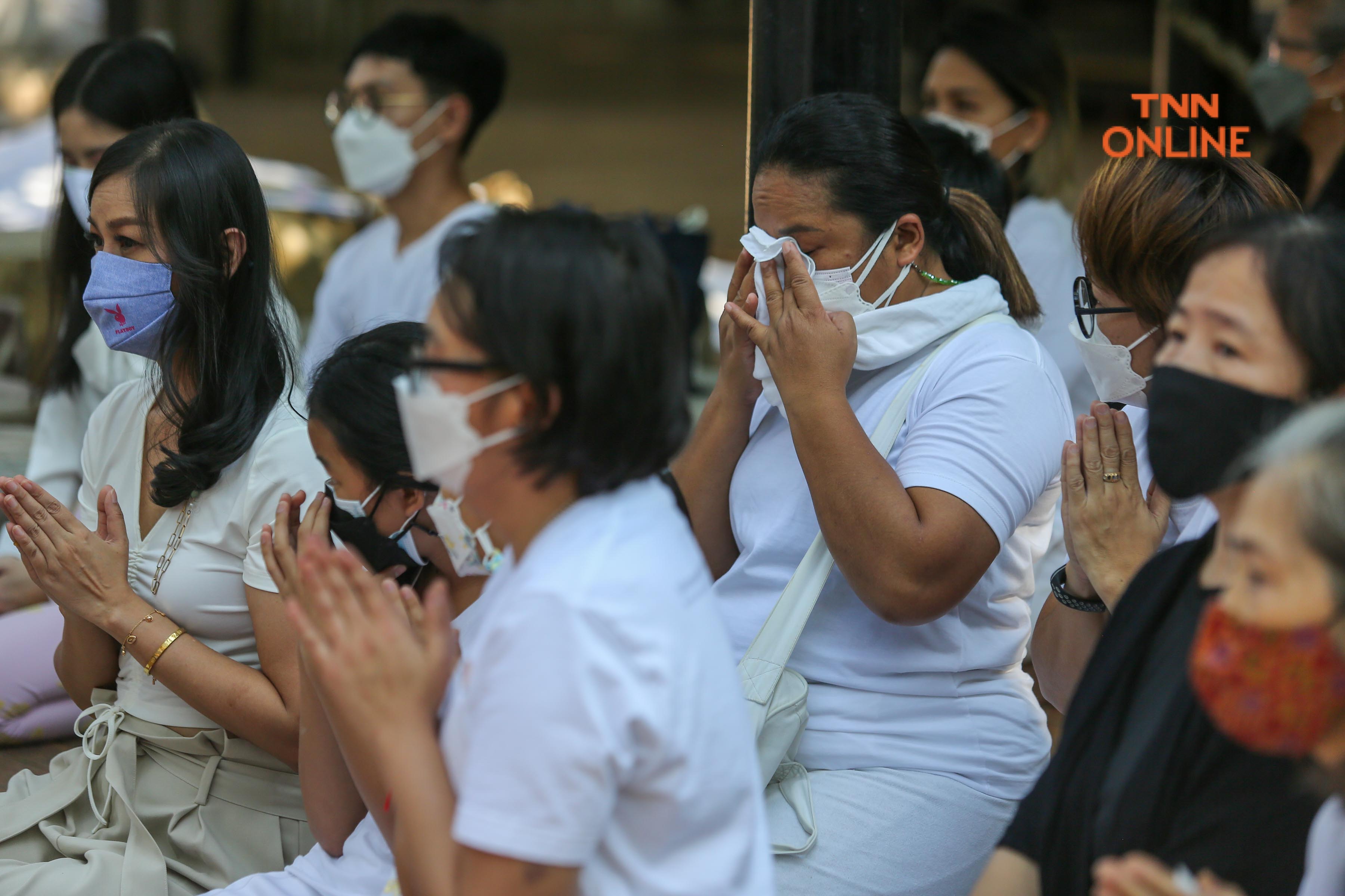 ประมวลภาพ พิธีเคลื่อนขบวนกายสังขาร"แม่ชีศันสนีย์" สู่ธรรมศาลา